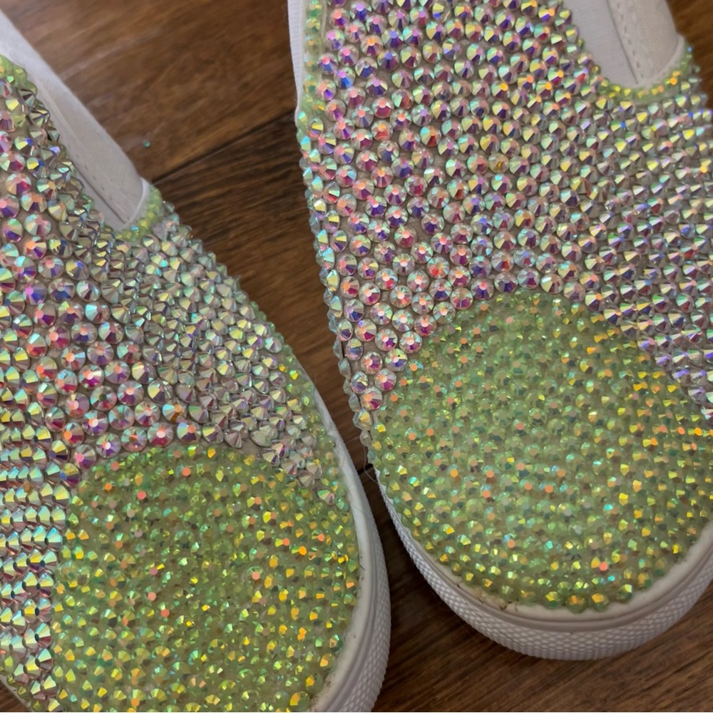 Rhinestones Galore sneakers Custom made